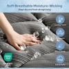 image:imageBedlore Queen Cooling Mattress Topper for Hot Sleepers Soft Fluffy Pillow Top Mattress Pad Breathable Noiseless for Back Pain Relief Washable Deep Pocket Fits 618 GreyGray