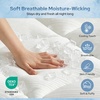 image:imageBedlore Queen Cooling Mattress Topper for Hot Sleepers Soft Fluffy Pillow Top Mattress Pad Breathable Noiseless for Back Pain Relief Washable Deep Pocket Fits 618 GreyWhite