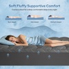 image:imageBedlore Queen Cooling Mattress Topper for Hot Sleepers Soft Fluffy Pillow Top Mattress Pad Breathable Noiseless for Back Pain Relief Washable Deep Pocket Fits 618 GreyGray