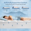 image:imageBedlore Queen Cooling Mattress Topper for Hot Sleepers Soft Fluffy Pillow Top Mattress Pad Breathable Noiseless for Back Pain Relief Washable Deep Pocket Fits 618 GreyWhite