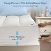 image:imageBedlore Queen Cooling Mattress Topper for Hot Sleepers Soft Fluffy Pillow Top Mattress Pad Breathable Noiseless for Back Pain Relief Washable Deep Pocket Fits 618 GreyWhite