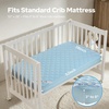 image:imageBEDLORE Baby Crib Mattress Protector 2Pack Waterproof Blue 52x28Blue