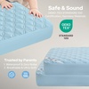 image:imageBEDLORE Baby Crib Mattress Protector 2Pack Waterproof Blue 52x28Blue