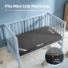 image:imageBEDLORE Baby Crib Mattress Protector 2Pack Waterproof Blue 52x28Gray