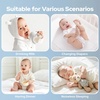 image:imageBEDLORE Baby Crib Mattress Protector 2Pack Waterproof Blue 52x28Gray