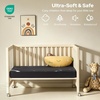 image:imageBEDLORE Baby Crib Mattress Protector 2Pack Waterproof Blue 52x28Grayleaves