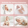 image:imageBEDLORE Baby Crib Mattress Protector 2Pack Waterproof Blue 52x28Pink