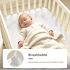 image:imageBEDLORE Baby Crib Mattress Protector 2Pack Waterproof Blue 52x28Whiteleaves