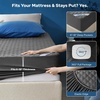 image:imageBEDLORE 2 Pack Waterproof Mattress Protector Twin Size Mattress Pad  Deep Pocket Fitted for 615 Soft Breathable DirtProof Single Bed Mattress Cover Washable for Bedroom Dorm RoomBeigeGray