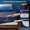 image:imageBEDLORE 2 Pack Waterproof Mattress Protector Twin Size Mattress Pad  Deep Pocket Fitted for 615 Soft Breathable DirtProof Single Bed Mattress Cover Washable for Bedroom Dorm RoomBeigeNavy Blue