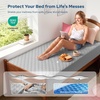 image:imageBEDLORE 2 Pack Waterproof Mattress Protector Twin Size Mattress Pad  Deep Pocket Fitted for 615 Soft Breathable DirtProof Single Bed Mattress Cover Washable for Bedroom Dorm RoomBeigeLight Gray
