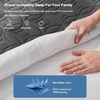 image:imageBEDLORE Queen Mattress Protector Waterproof Noiseless Mattress Cover with Deep Pocket for 618 inches Mattress Soft Breathable Mattress Pad Machine Washable Dark Gray