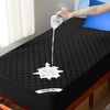 image:imageBEDLORE Waterproof Twin XL Mattress Protector Deep Pocket College Dorm  Soft Noiseless Breathable Bed Mattress Cover Pad Fits 615 Inch Deep Mattresses Ideal for Home Bedroom Hotel BeigeBlack