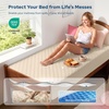 image:imageBEDLORE Waterproof Twin XL Mattress Protector Deep Pocket College Dorm  Soft Noiseless Breathable Bed Mattress Cover Pad Fits 615 Inch Deep Mattresses Ideal for Home Bedroom Hotel BeigeBeige