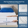 image:imageBEDLORE Waterproof Twin XL Mattress Protector Deep Pocket College Dorm  Soft Noiseless Breathable Bed Mattress Cover Pad Fits 615 Inch Deep Mattresses Ideal for Home Bedroom Hotel BeigeWhite