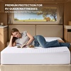 image:imageBEDLORE Waterproof Twin XL Mattress Protector Deep Pocket College Dorm  Soft Noiseless Breathable Bed Mattress Cover Pad Fits 615 Inch Deep Mattresses Ideal for Home Bedroom Hotel BeigeWhite