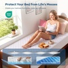 image:imageBEDLORE Waterproof Twin XL Mattress Protector Deep Pocket College Dorm  Soft Noiseless Breathable Bed Mattress Cover Pad Fits 615 Inch Deep Mattresses Ideal for Home Bedroom Hotel BeigeWhite