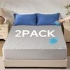 image:imageBEDLORE 2 Pack Waterproof Mattress Protector Twin Size Mattress Pad  Deep Pocket Fitted for 615 Soft Breathable DirtProof Single Bed Mattress Cover Washable for Bedroom Dorm RoomBeigeLight Gray