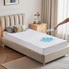 image:imageBEDLORE Waterproof Twin XL Mattress Protector Deep Pocket College Dorm  Soft Noiseless Breathable Bed Mattress Cover Pad Fits 615 Inch Deep Mattresses Ideal for Home Bedroom Hotel BeigeWhite
