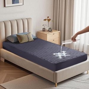 image:imageBEDLORE Waterproof Twin XL Mattress Protector Deep Pocket College Dorm  Soft Noiseless Breathable Bed Mattress Cover Pad Fits 615 Inch Deep Mattresses Ideal for Home Bedroom Hotel BeigeNavy Blue