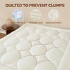 image:imageBEDLORE King Mattress Pad Cover Cooling Bamboo Viscose Mattress TopperCream