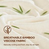 image:imageBEDLORE King Mattress Pad Cover Cooling Bamboo Viscose Mattress TopperCream