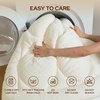 image:imageBEDLORE King Mattress Pad Cover Cooling Bamboo Viscose Mattress TopperCream