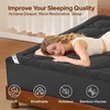 image:imageBEDLORE King Mattress Pad Cover Cooling Bamboo Viscose Mattress TopperGray