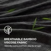 image:imageBEDLORE King Mattress Pad Cover Cooling Bamboo Viscose Mattress TopperGray