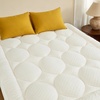 image:imageBEDLORE King Mattress Pad Cover Cooling Bamboo Viscose Mattress TopperCream