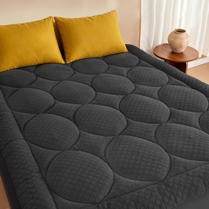 image:imageBEDLORE King Mattress Pad Cover Cooling Bamboo Viscose Mattress TopperGray